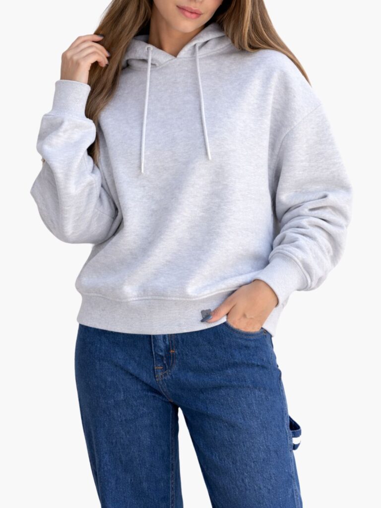 קלווין קליין קפוצ’ון אוברסייז אפור מלנג’