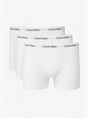 מארז שלישייה תחתוני בוקסר של קלווין קליין בצבע לבן