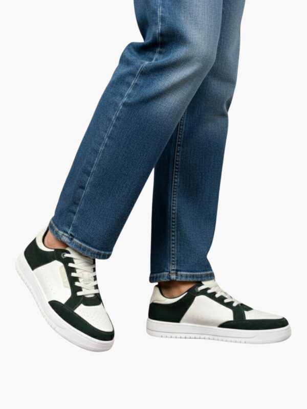 באלר סניקרס לבן ירוק קטיפה