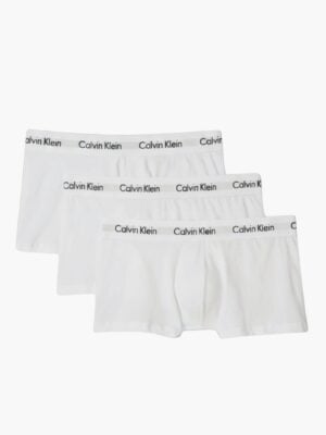 מארז שלישייה תחתוני בוקסר של קלווין קליין בצבע לבן