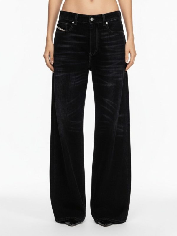 דיזל ג'ינס שחור דגם די-סייר QY68 לנשים