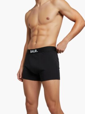 מארז שלישייה תחתונים של באלר בצבע שחור עם לוגו לבן