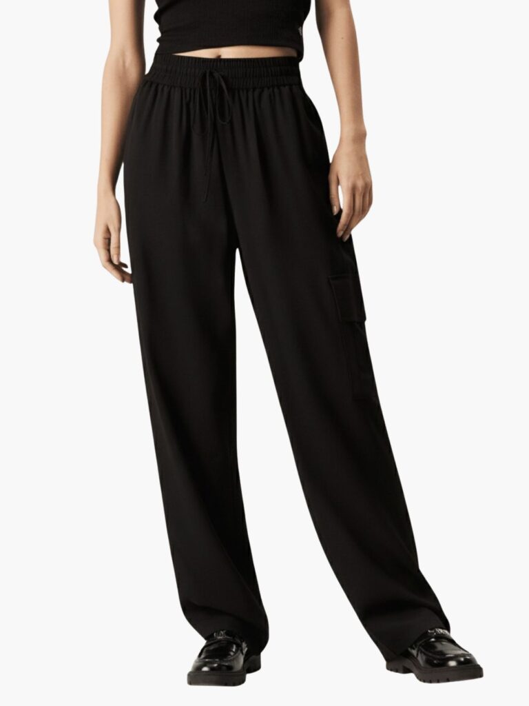 קלווין קליין מכנס אלגנט שחור בהנחה