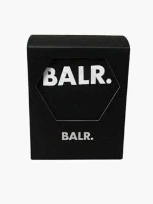 מארז שלישייה בוקסרים של באלר בצבע שחור עם לוגו לבן