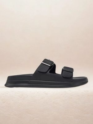 טומי הילפיגר סנדל רצועות - שחור