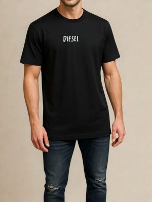 דיזל טישרט לוגו כנפיים – שחור