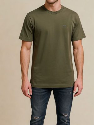 דיזל טישרט לוגו D ברזל – ירוק