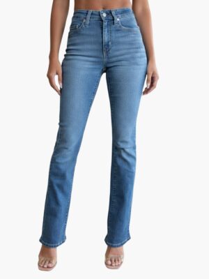 ליוויס ג׳ינס לנשים בגזרה ישרה כחול בהיר