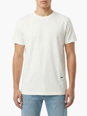 דיזל טישרט בצבע לבן לוגו ברזל בצד