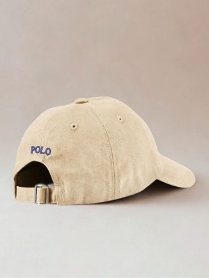 POLO כובע בז' רקום