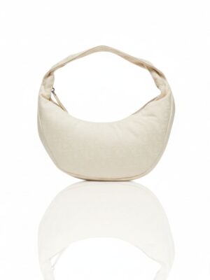 קלווין קליין תיק כתף שמנת מונוגרם עדינה