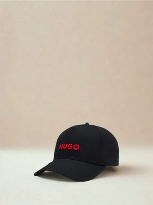 הוגו כובע לוגו HUGO אדום - שחור