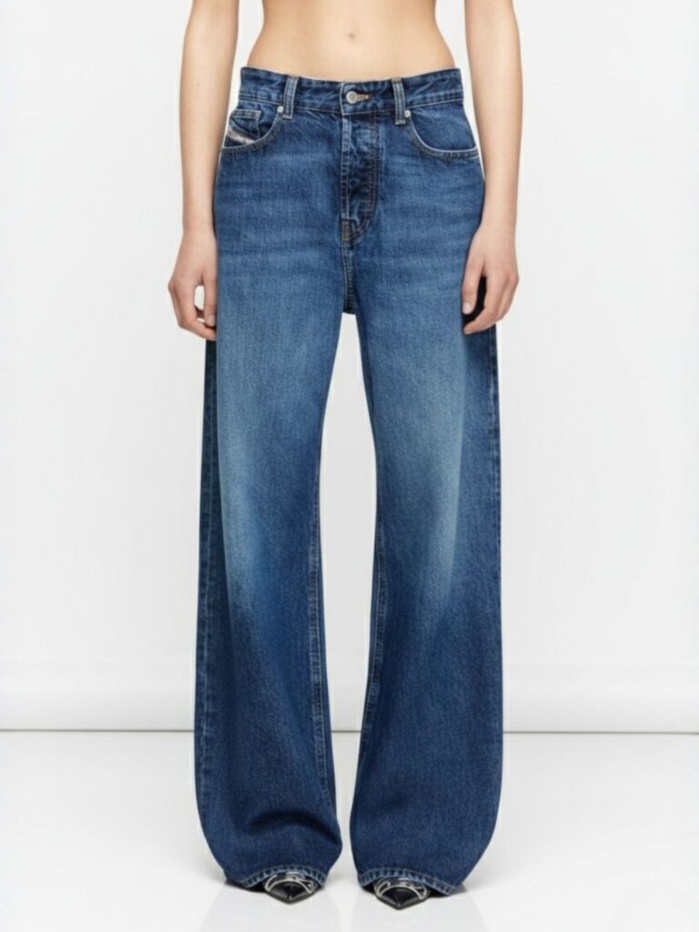 גינס כחול כהה של דיזל לנשים מתרחב