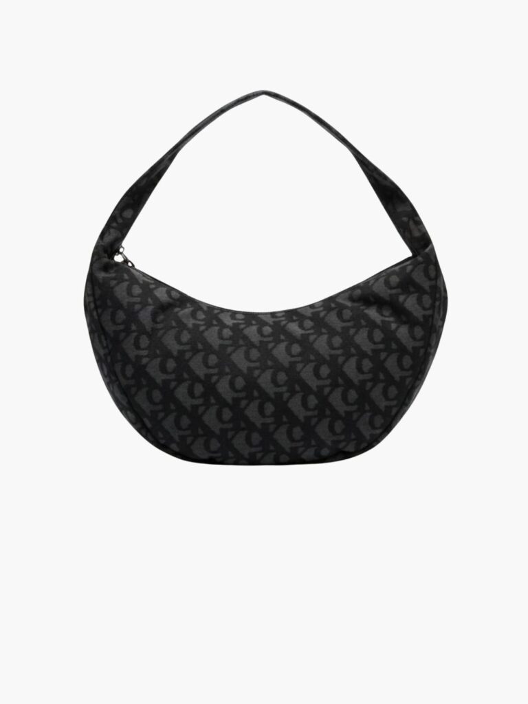 קלווין קליין תיק כתף שחור מונוגרם עדינה