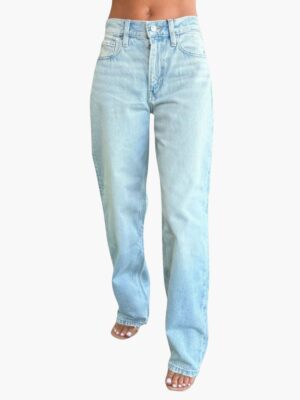 קלווין קליין ג׳ינס לנשים בגזרה רחבה עם שטיפה עדינה