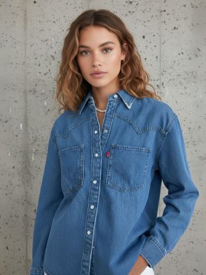 חולצת ג'ינסשל ליוויס לנשים קולקציה חדשה