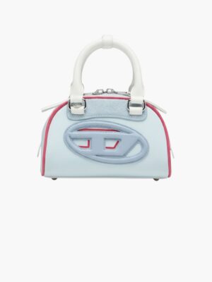 דיזל תיק לנשים בצבע תכלת לבן עם נגיעות ורודות