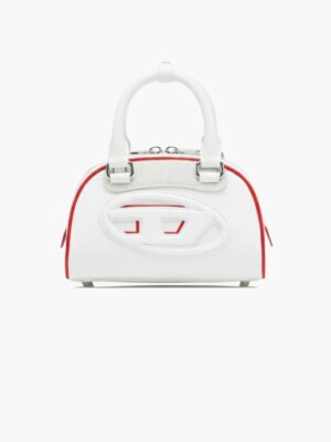 דיזל תיק יד לבן עם נגיעות אדומות