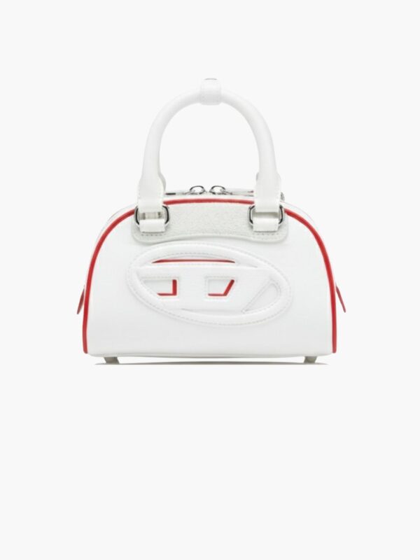 דיזל תיק יד לבן עם נגיעות אדומות