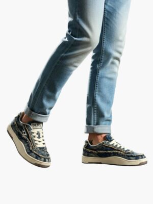 דיזל סניקרס דנים כחול בשילוב חום