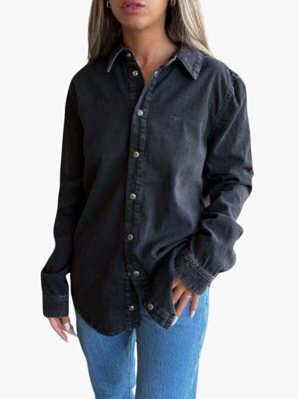 חולצת ג'ינס שחורה לנשים של דיזל