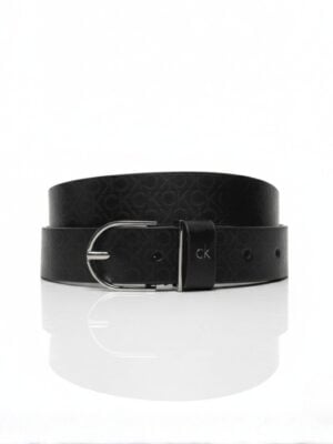 חגורת קלווין קליין לנשים בצבע שחור דגם לוגו CK