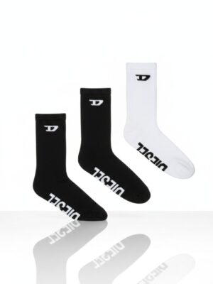 גרבי דיזל שחור לבן במארז של שלוש