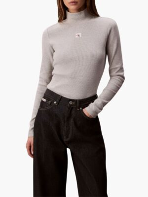 קלווין קליין סריג גולף אפור