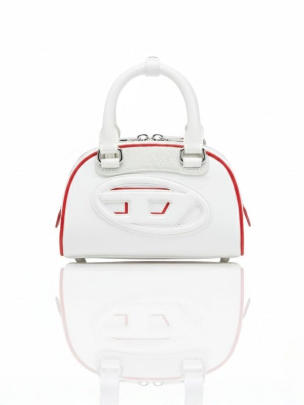 דיזל תיק יד לבן עם נגיעות אדומות