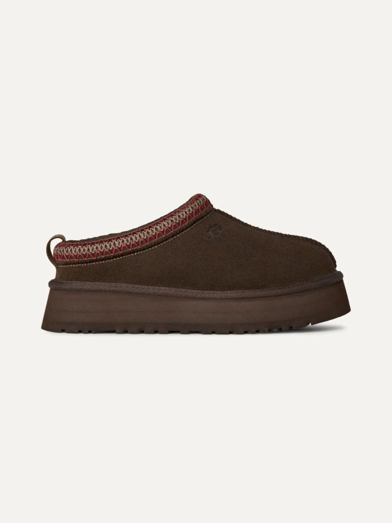 האג כפכף Tasman בצבע חום כהה עם סוליה מוגבהת