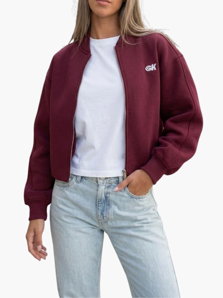 סווטשירט עם רוכסן של קלווין קליין