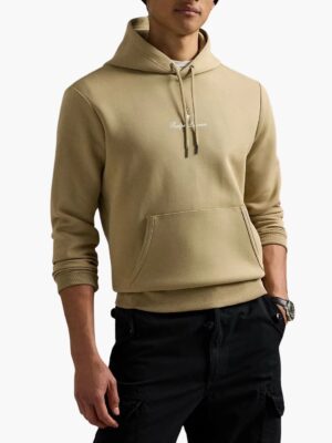 ראלף לורן קפוצ’ון בצבע בז׳ לוגו המותג רקום בחזית