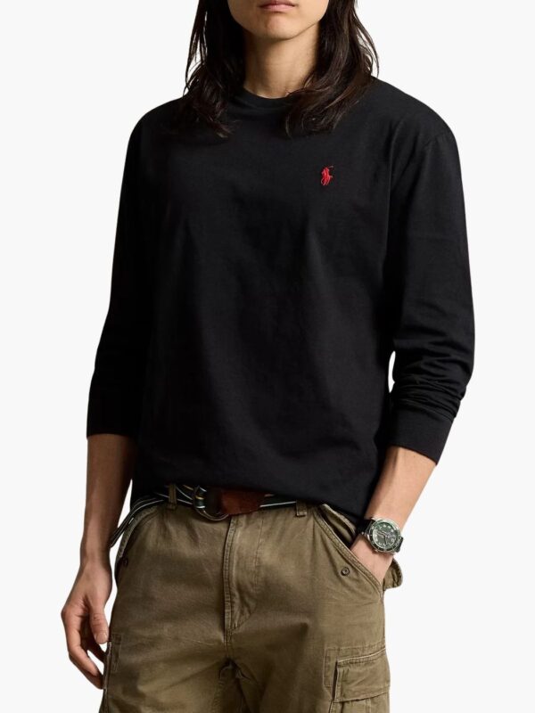 פולו ראלף לורן חולצת שרוול ארוך בצבע שחור