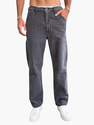 ליוויס ג׳ינס בגזרה רחבה ומראה וינטג' אפור 55849-0069