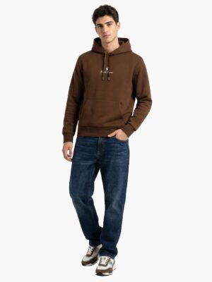 ראלף לורן קפוצ’ון בצבע חום לוגו המותג רקום בחזית