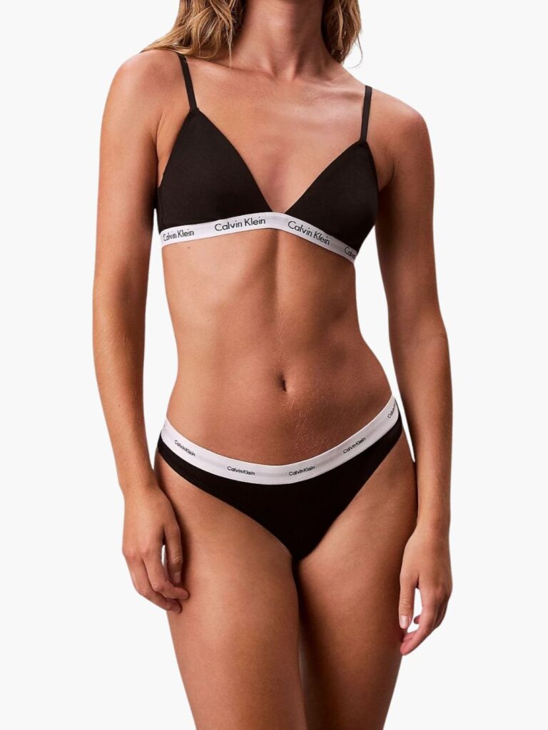 קלווין קליין תחתון בצבע שחור קלאסי עם גומי מותג