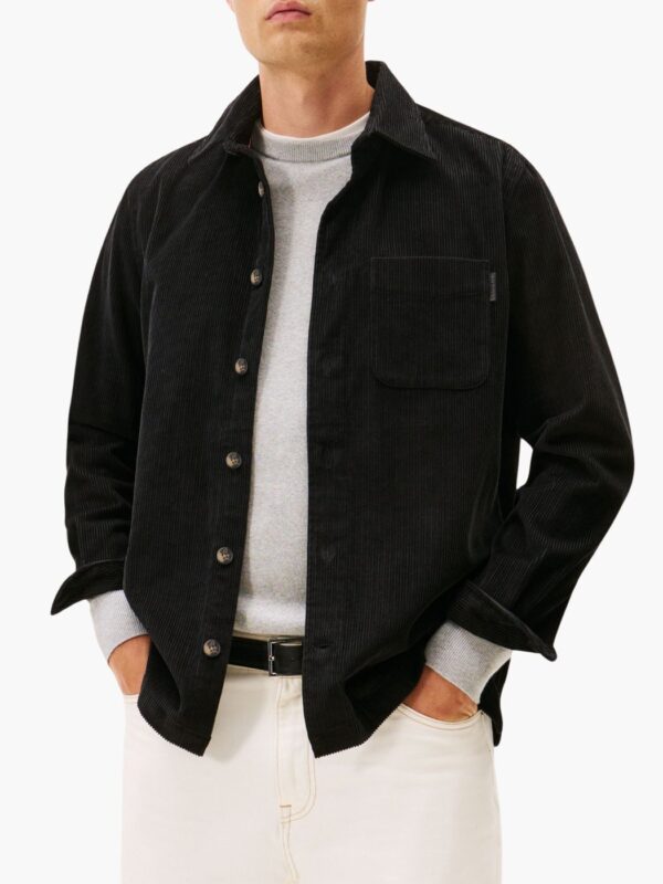 טומי הילפיגר ג׳קט קורדרוי בגוון שחור