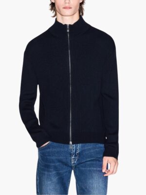 ארמני סריג רוכסן כחול