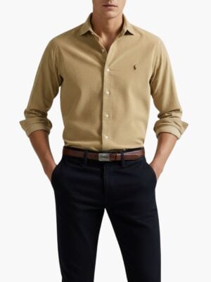 ראלף לורן חולצת קורדרוי חומה