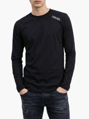 Diesel חולצת שרוול ארוך שחור לגבר