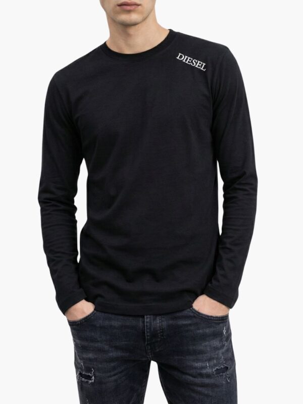 Diesel חולצת שרוול ארוך שחור לגבר