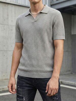 באלר חולצת סריג אפורה