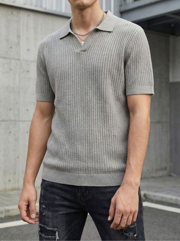 באלר חולצת סריג אפורה