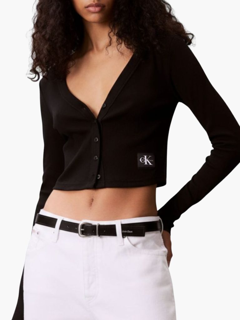 קלווין קליין לנשים, קרופ קרדיגן שחור