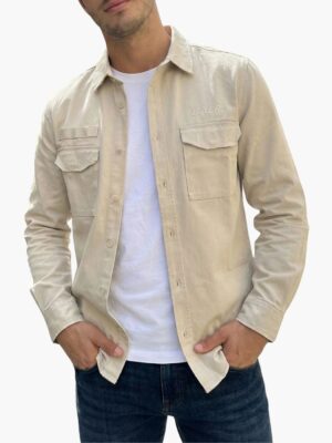 חולצת ג'קט של באלר עם שני כיסים קדמיים וסגירת כפתורים