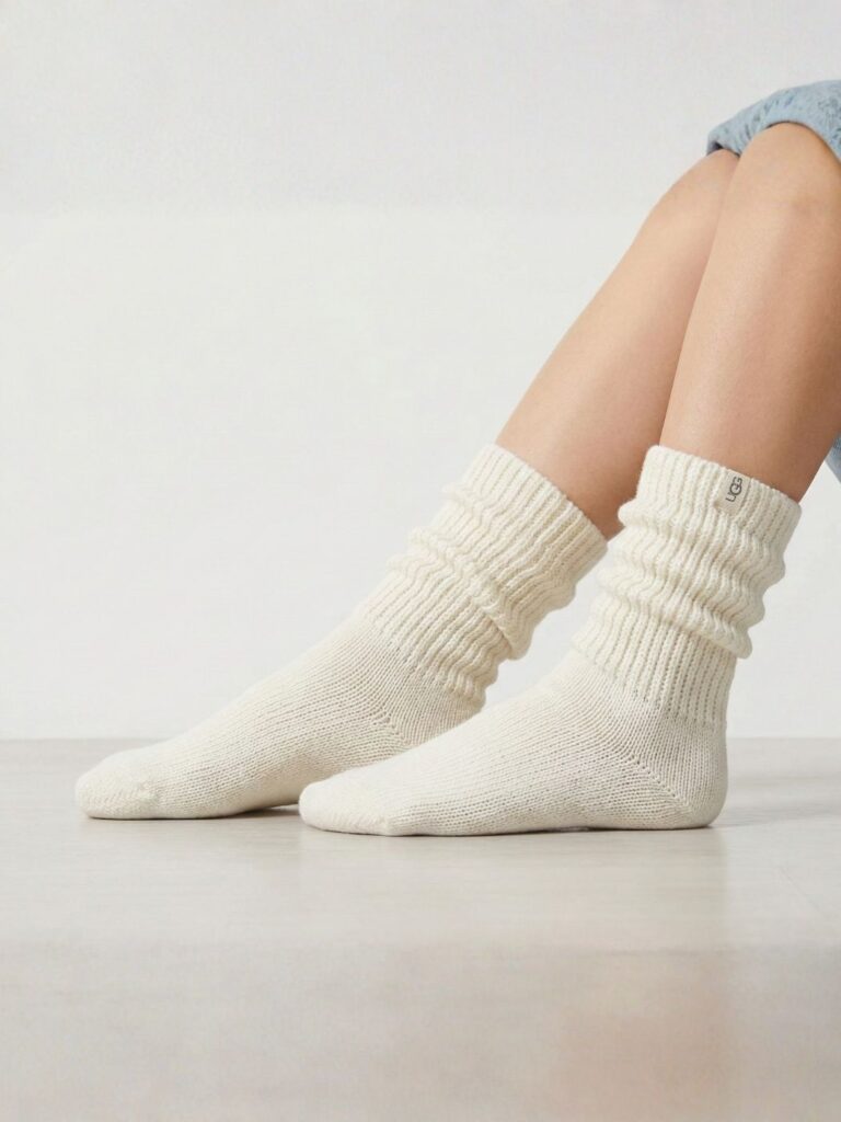 האג גרביים שמנת UGG