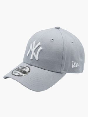כובע מצחייה אפור New Era דגם 9FORTY עם לוגו NY לבן - STOR75