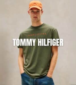חולצת טי ירוקה וגינס טומי הילפיגר Tommy Hilfiger לגברים