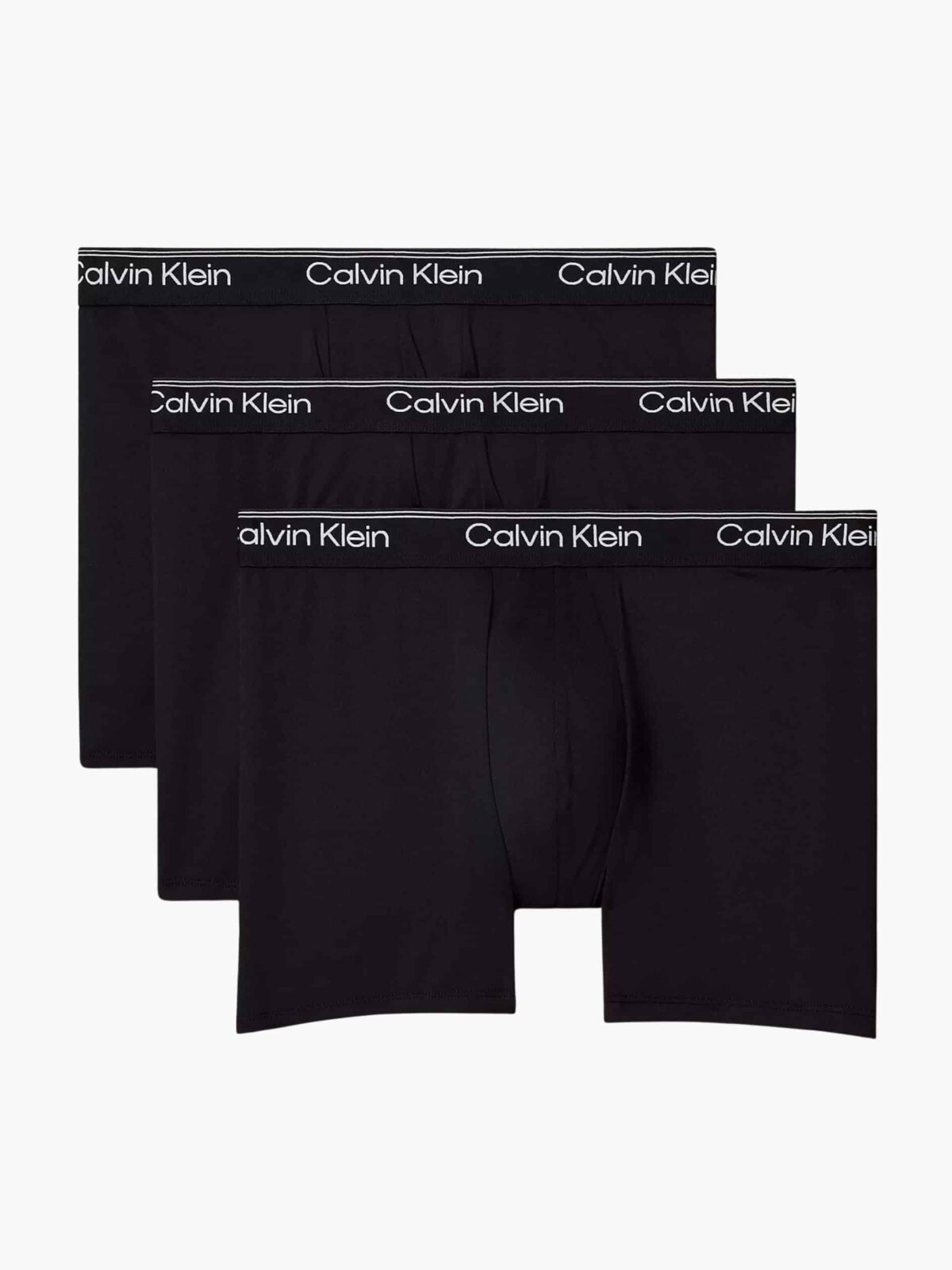 מארז 3 בוקסרים קלווין קליין שחור Microfiber Boxer Brief לגברים.