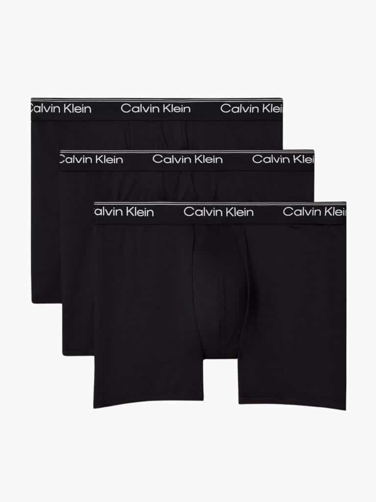 מארז 3 בוקסרים קלווין קליין שחור Microfiber Boxer Brief לגברים.